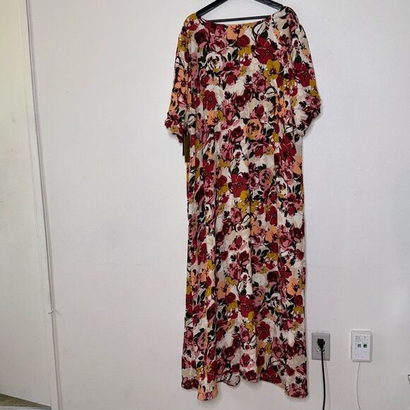 Maree Pour Toi Plus Floral Button Front Maxi Dress Size 26 - Picture 3 of 10